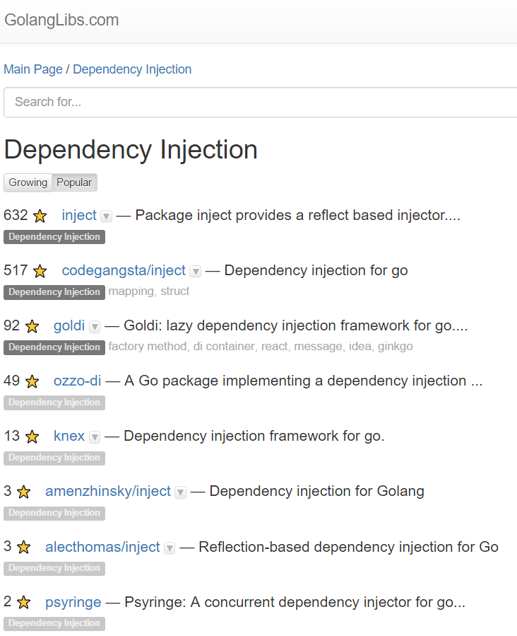 https://golanglibs.com/category/dependency-injection?sort=top